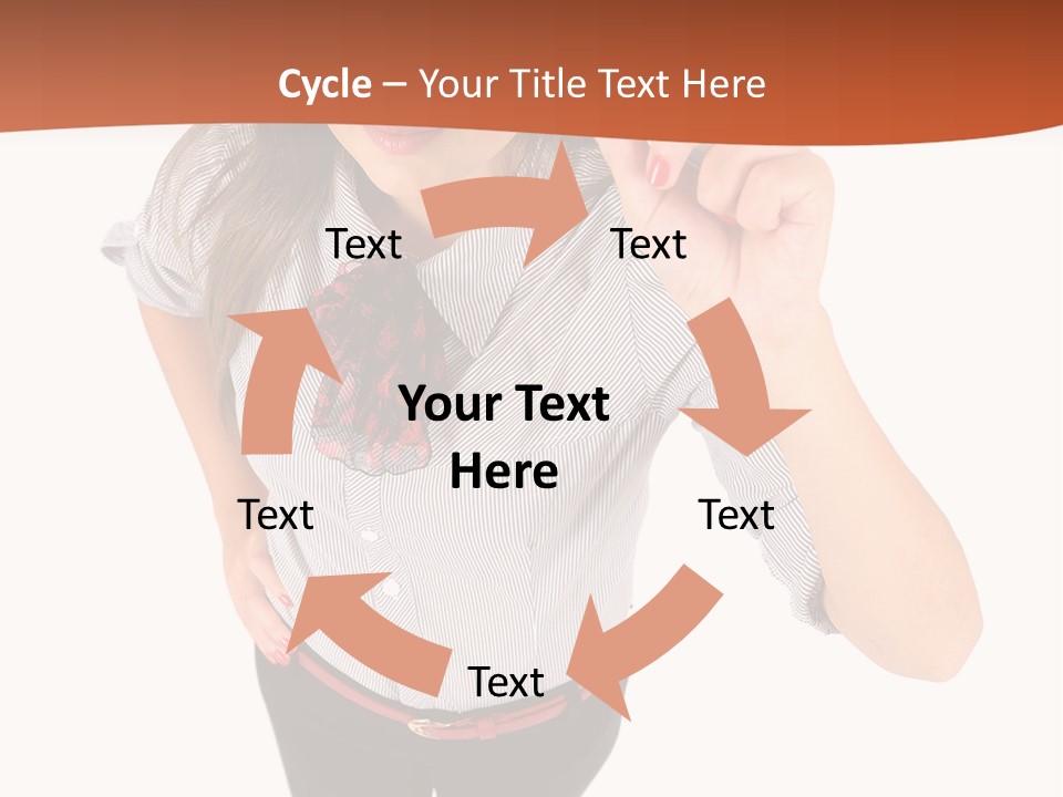 Body Girl Office PowerPoint Template