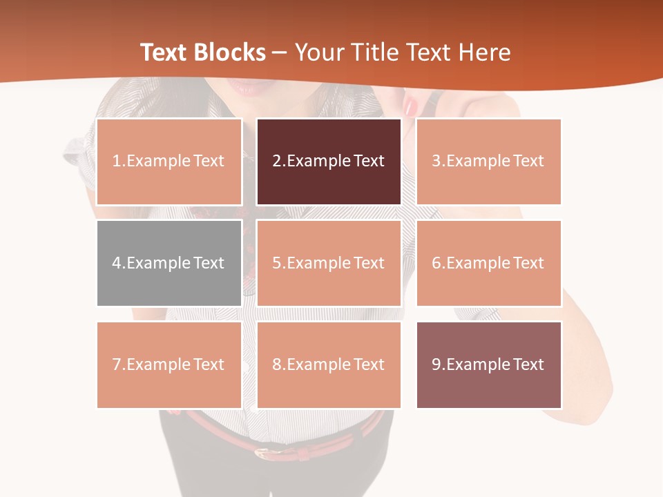 Body Girl Office PowerPoint Template