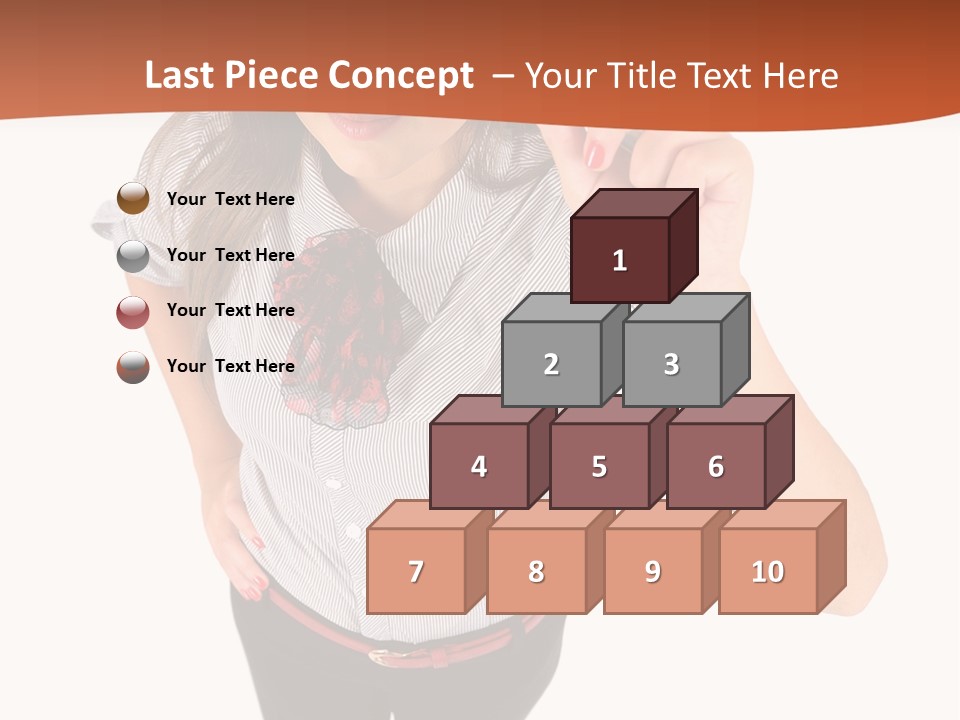 Body Girl Office PowerPoint Template