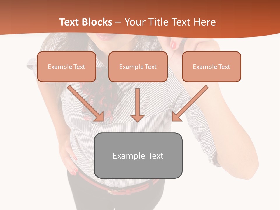 Body Girl Office PowerPoint Template