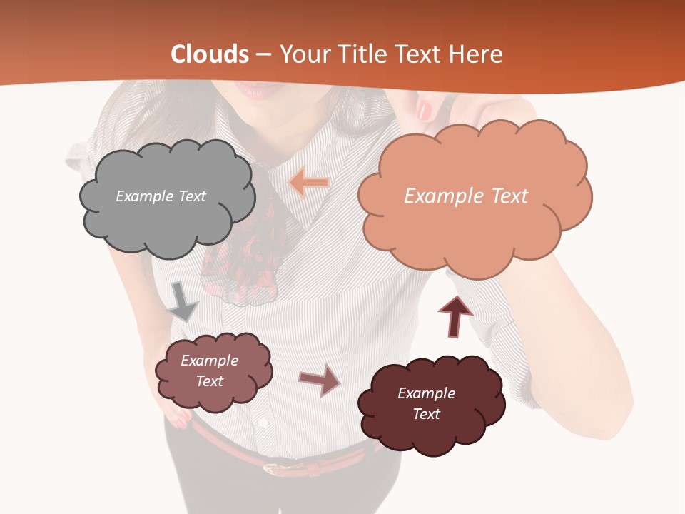 Body Girl Office PowerPoint Template