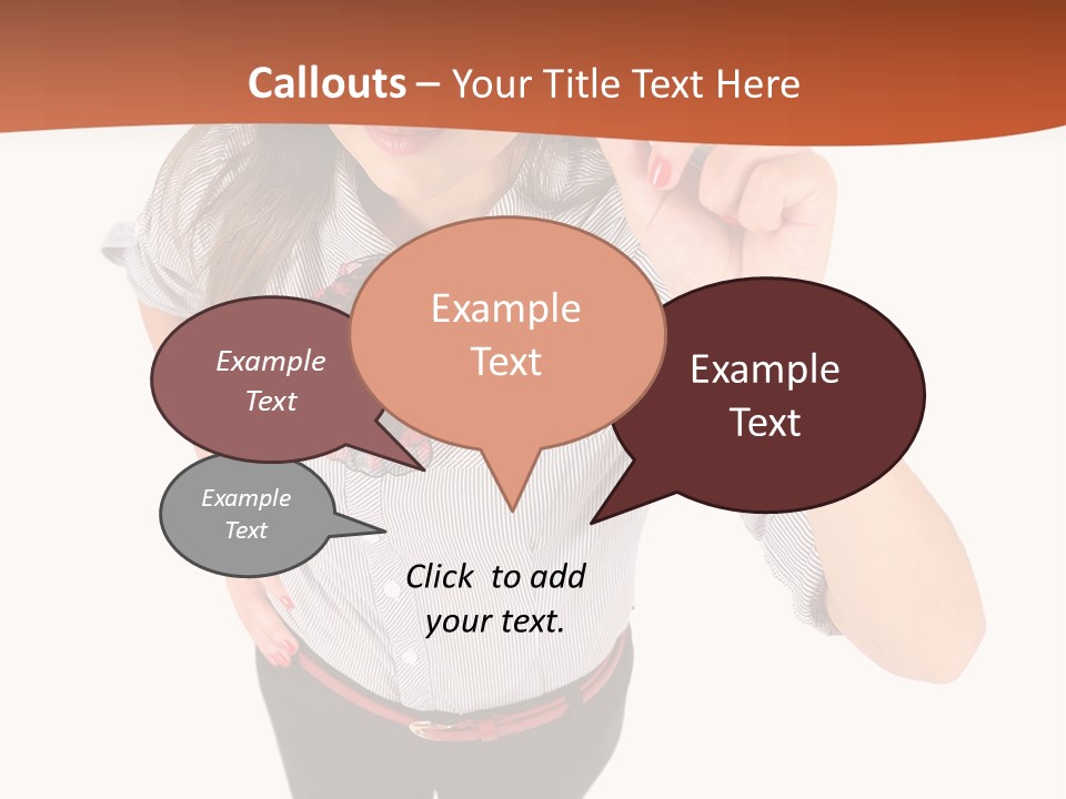 Body Girl Office PowerPoint Template