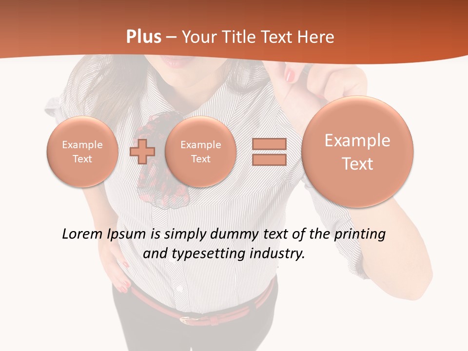 Body Girl Office PowerPoint Template