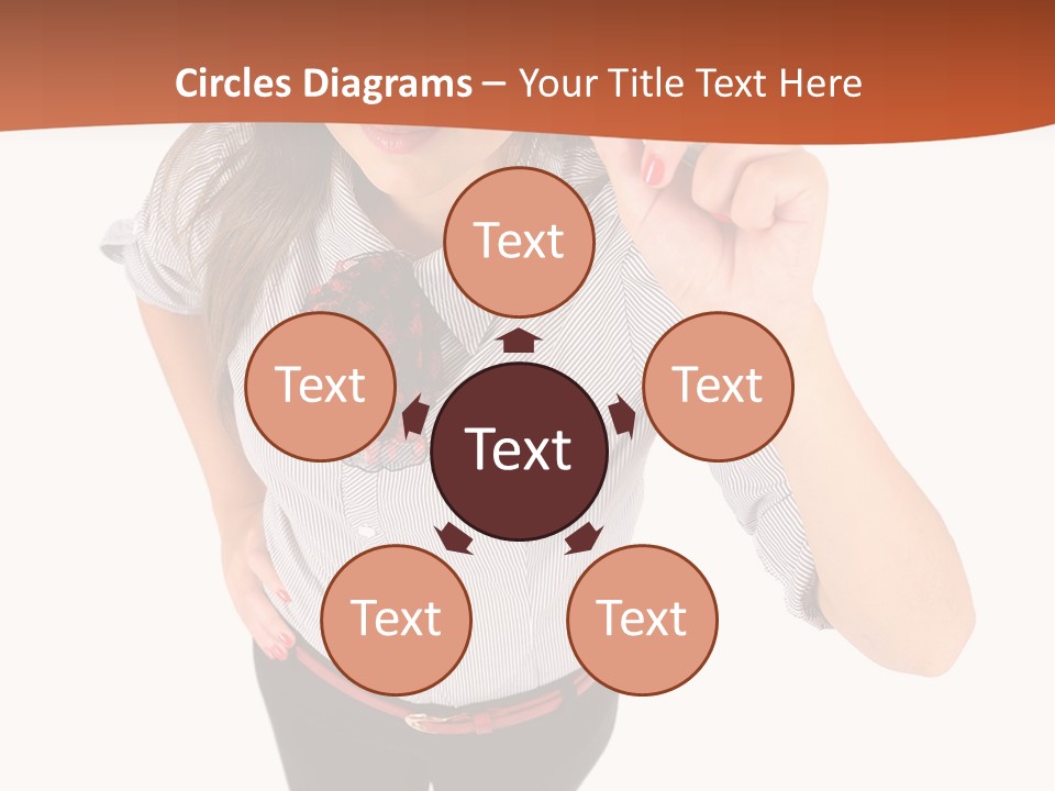 Body Girl Office PowerPoint Template