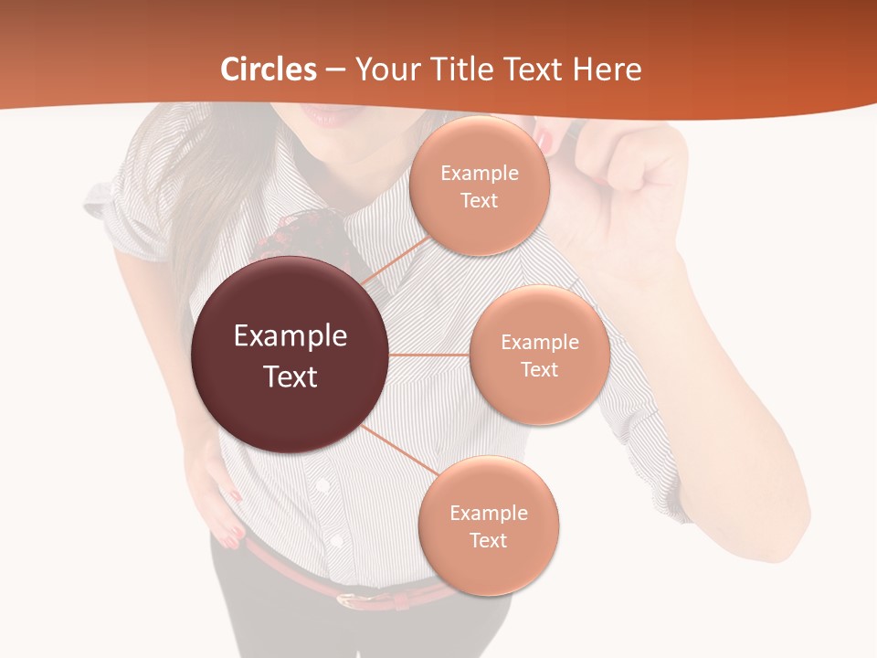 Body Girl Office PowerPoint Template