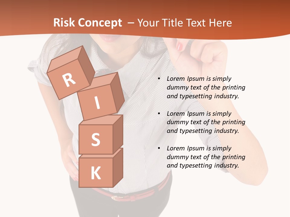 Body Girl Office PowerPoint Template