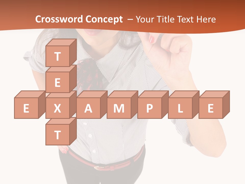 Body Girl Office PowerPoint Template