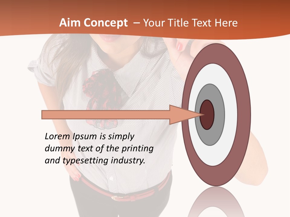 Body Girl Office PowerPoint Template