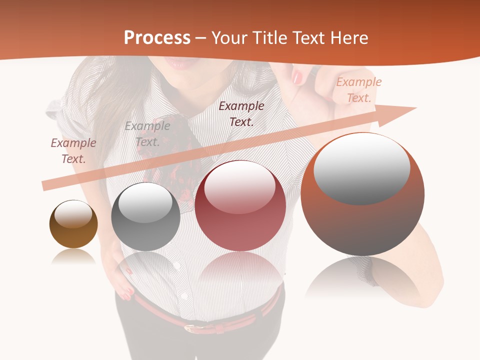 Body Girl Office PowerPoint Template