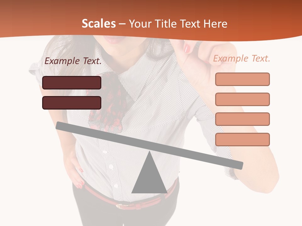 Body Girl Office PowerPoint Template