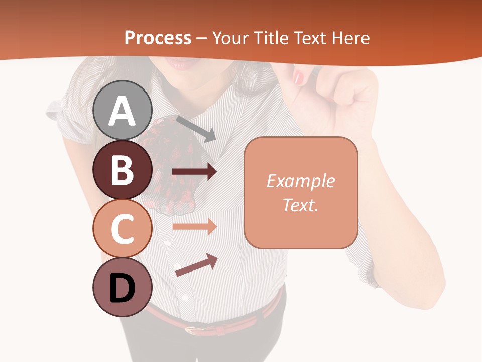 Body Girl Office PowerPoint Template