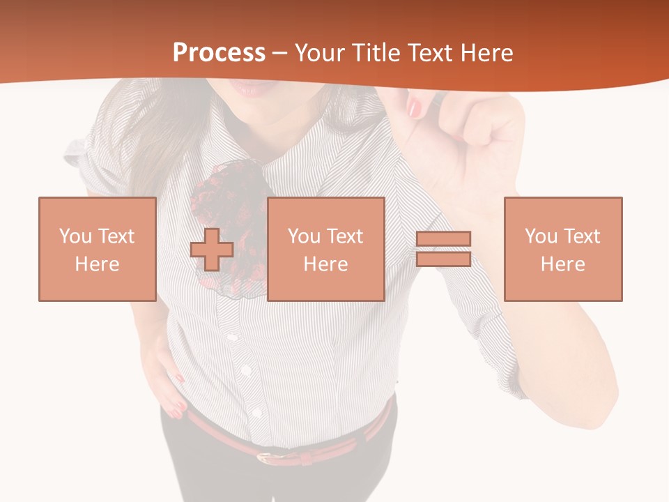 Body Girl Office PowerPoint Template