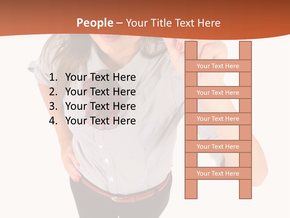 Body Girl Office PowerPoint Template