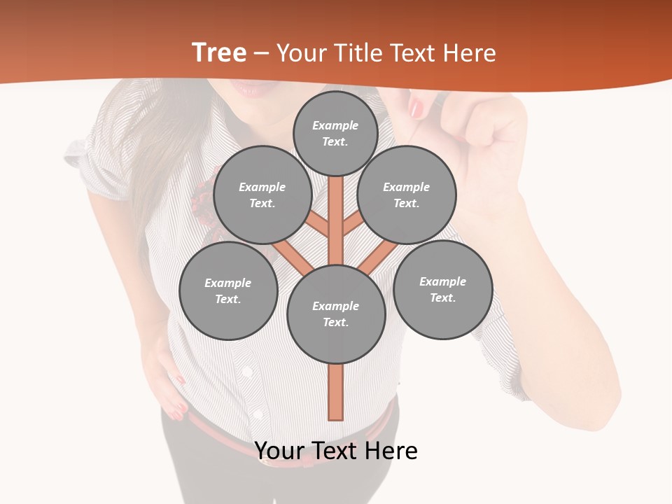 Body Girl Office PowerPoint Template