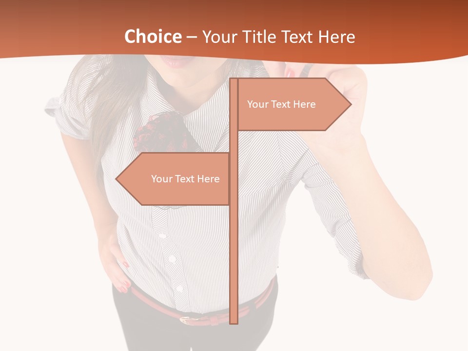 Body Girl Office PowerPoint Template