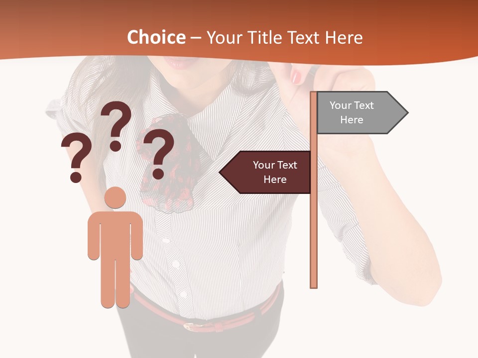 Body Girl Office PowerPoint Template