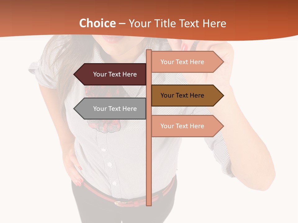 Body Girl Office PowerPoint Template