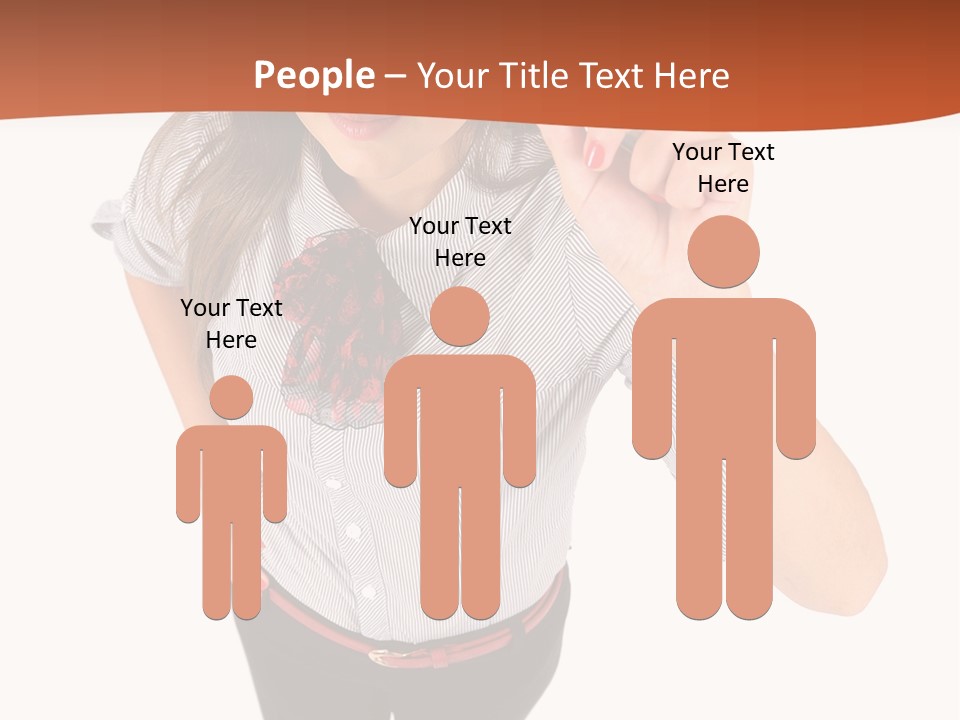 Body Girl Office PowerPoint Template