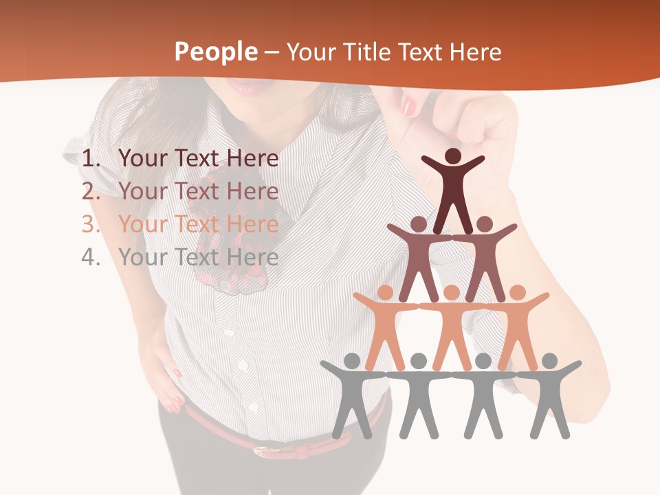 Body Girl Office PowerPoint Template