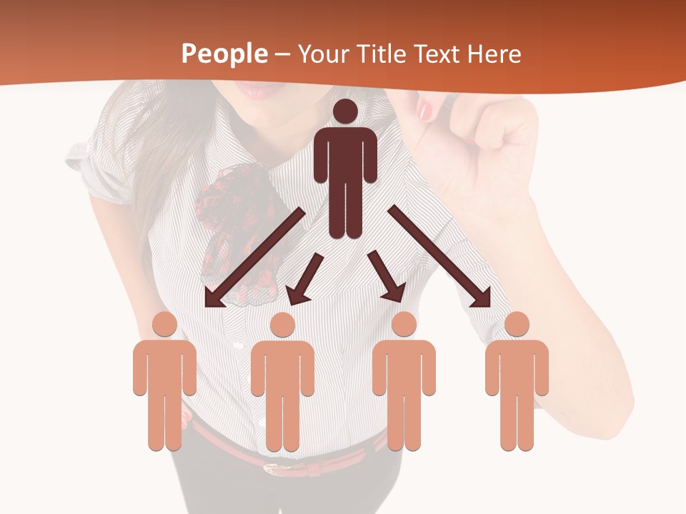 Body Girl Office PowerPoint Template