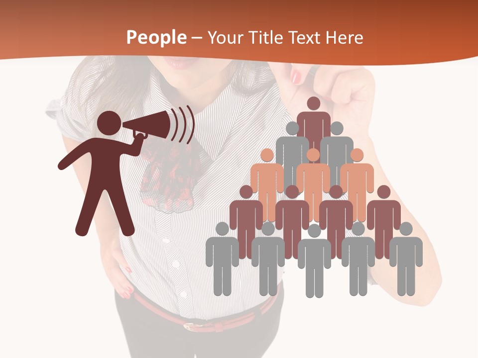 Body Girl Office PowerPoint Template