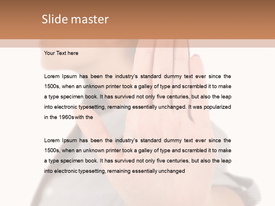 Executive Worker Company PowerPoint Template