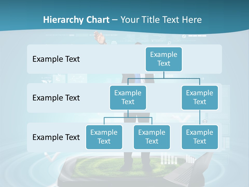 Laptop Smart Community PowerPoint Template