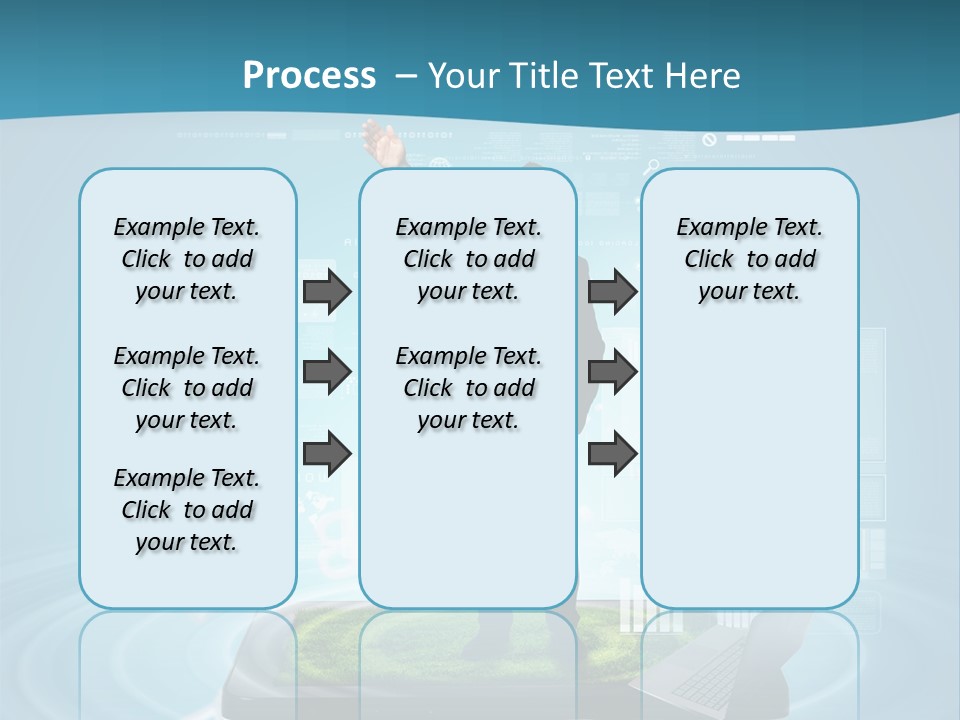 Laptop Smart Community PowerPoint Template