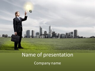 Cloud Creative Hold PowerPoint Template