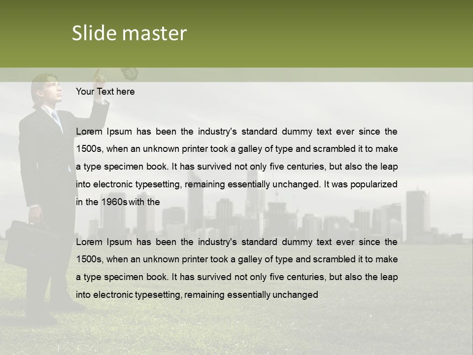 Cloud Creative Hold PowerPoint Template