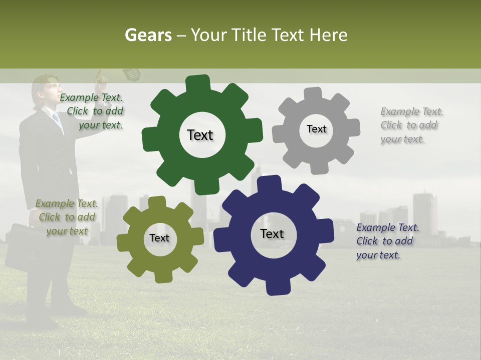 Cloud Creative Hold PowerPoint Template