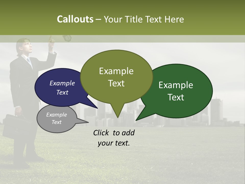 Cloud Creative Hold PowerPoint Template