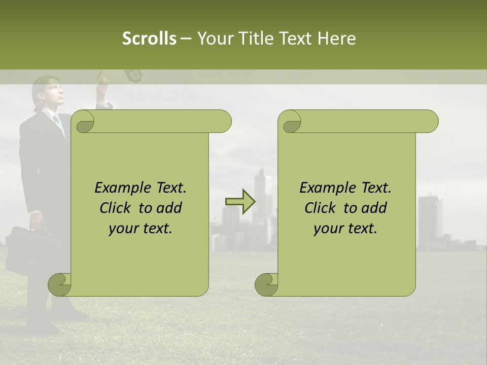 Cloud Creative Hold PowerPoint Template