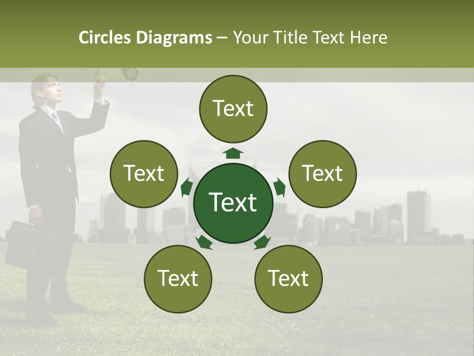 Cloud Creative Hold PowerPoint Template