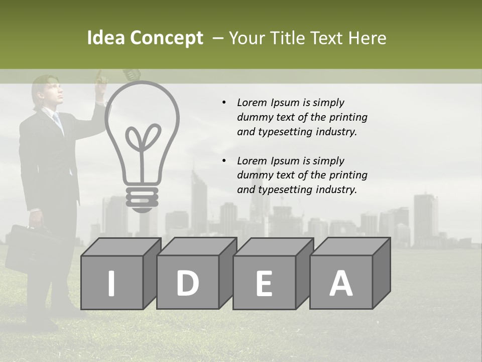 Cloud Creative Hold PowerPoint Template