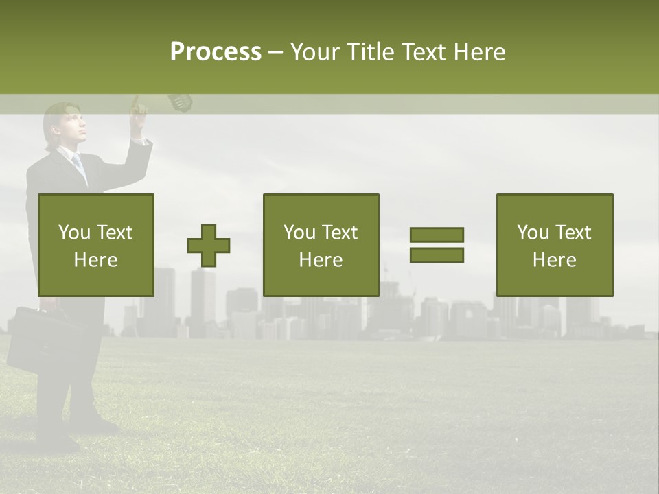 Cloud Creative Hold PowerPoint Template