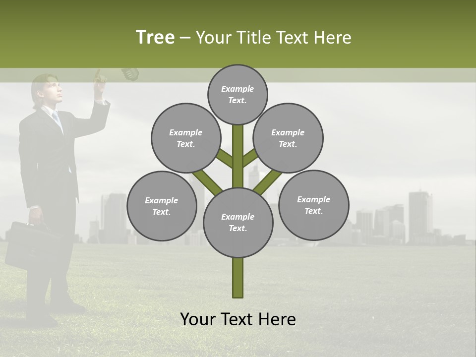 Cloud Creative Hold PowerPoint Template