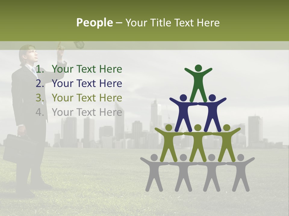 Cloud Creative Hold PowerPoint Template