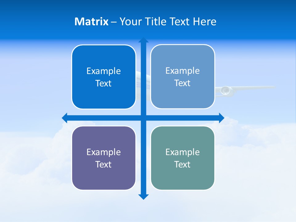 Fly Airplane Falcon PowerPoint Template