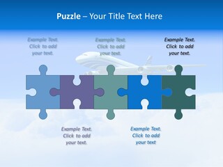 Fly Airplane Falcon PowerPoint Template