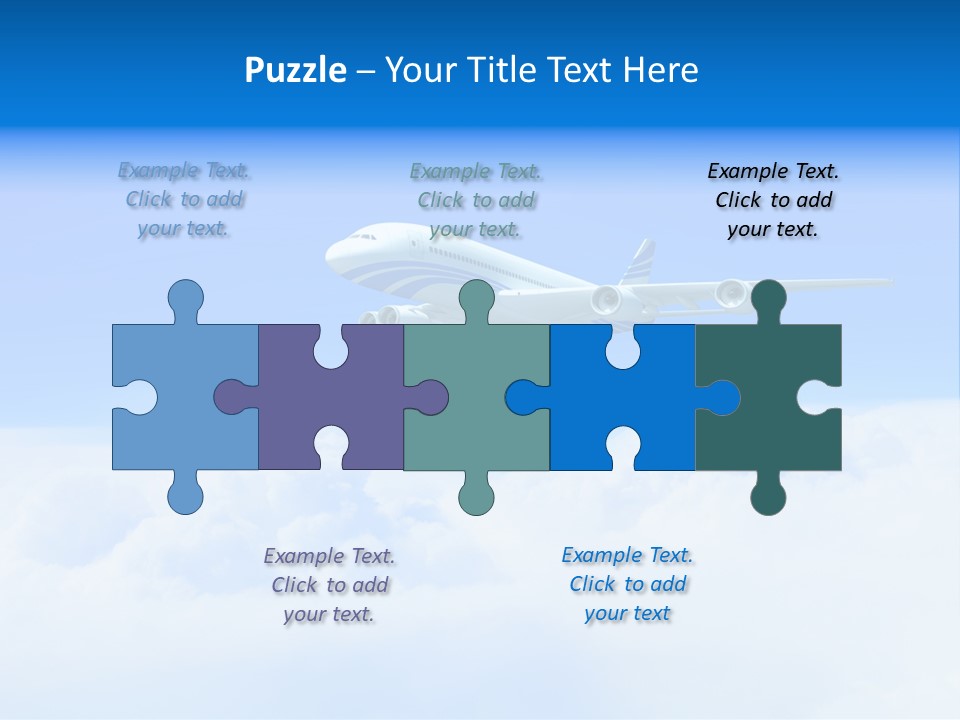 Fly Airplane Falcon PowerPoint Template