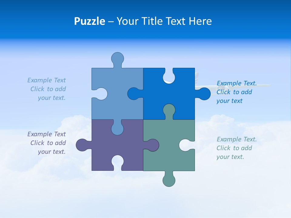 Fly Airplane Falcon PowerPoint Template