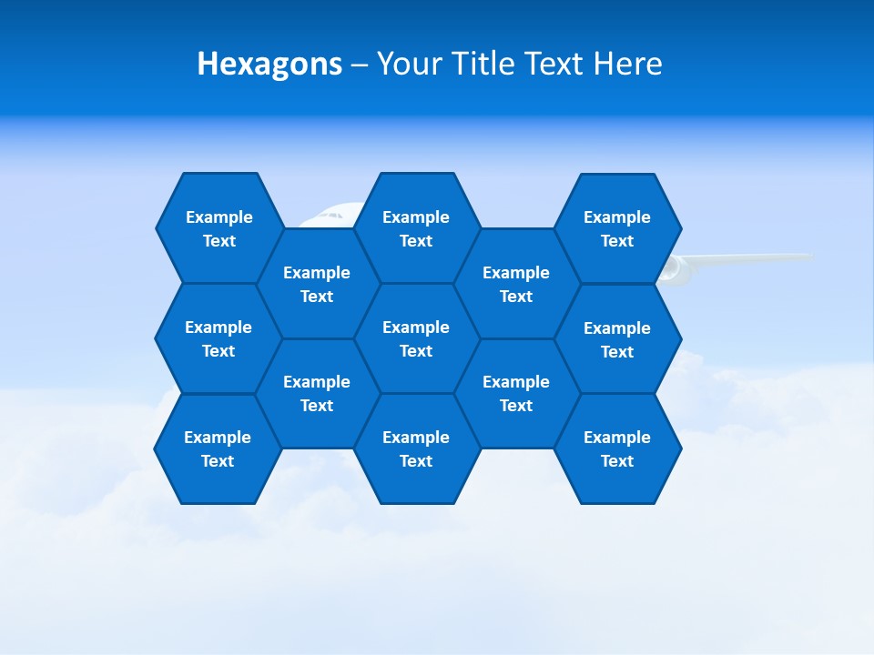 Fly Airplane Falcon PowerPoint Template