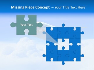 Fly Airplane Falcon PowerPoint Template