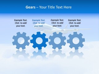 Fly Airplane Falcon PowerPoint Template