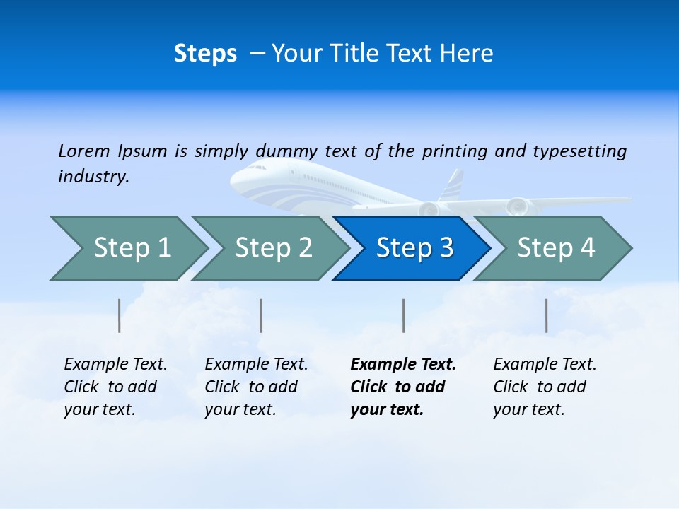 Fly Airplane Falcon PowerPoint Template