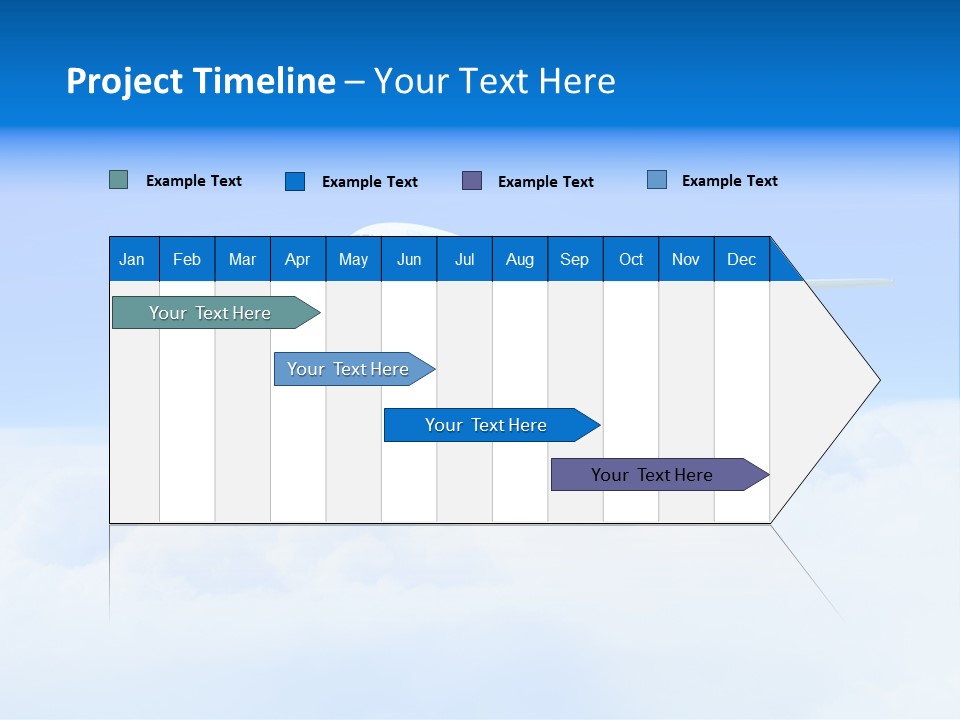 Fly Airplane Falcon PowerPoint Template