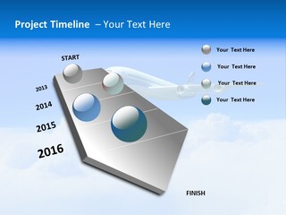 Fly Airplane Falcon PowerPoint Template