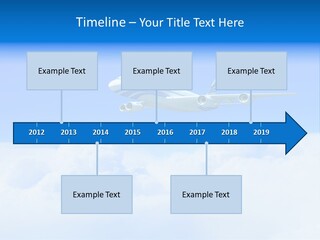 Fly Airplane Falcon PowerPoint Template