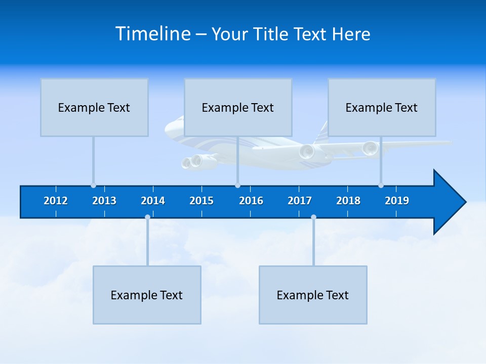 Fly Airplane Falcon PowerPoint Template